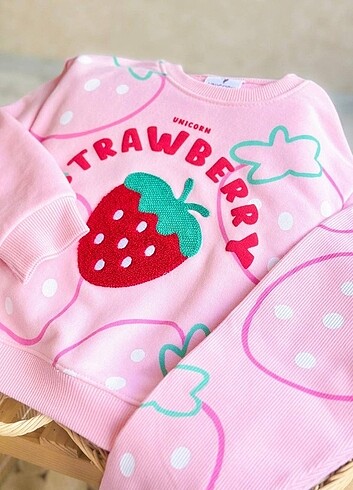 Walt Disney World Disney Strawberry Premium Kalite Alt Üst Takım