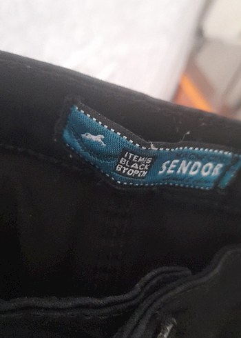 Siyah Midi Pantolon likrali - Görsel 2