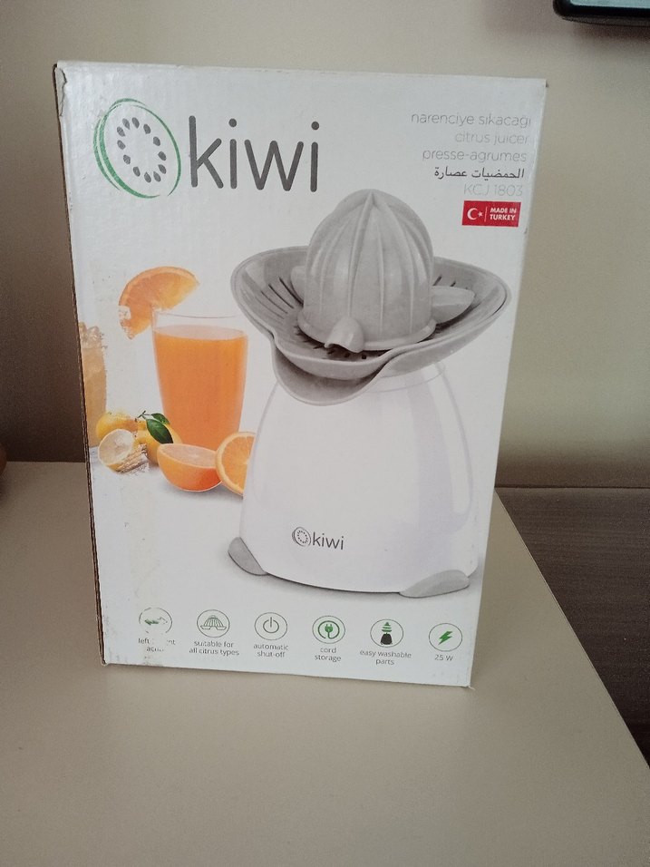 Beyaz ve gri Kiwi narenciye sıkacağı - Görsel 2