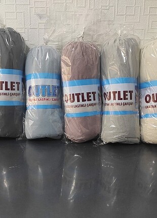 Tek kişilik lastikli çarşaf 2 adet gül kurusu ve gri 