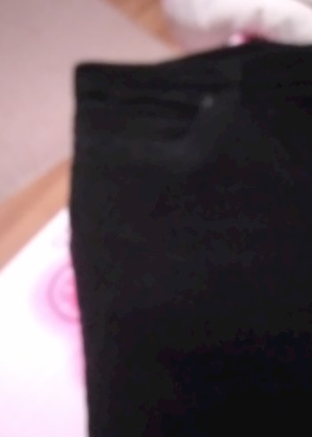 Siyah Kemerli K Pantolon kadife - Görsel 3