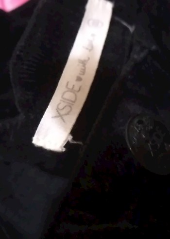 Siyah Kemerli K Pantolon kadife - Görsel 4