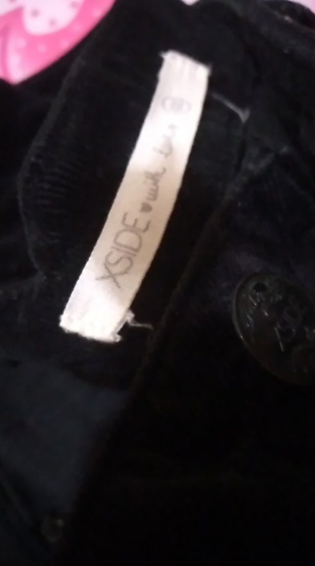 Siyah Kemerli K Pantolon kadife - Görsel 4