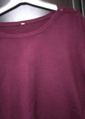 Bordo Kadın Uzun Kollu  kazak - Görsel 3