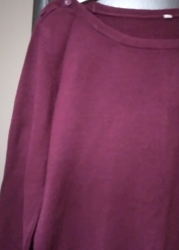 Bordo Kadın Uzun Kollu  kazak - Görsel 2