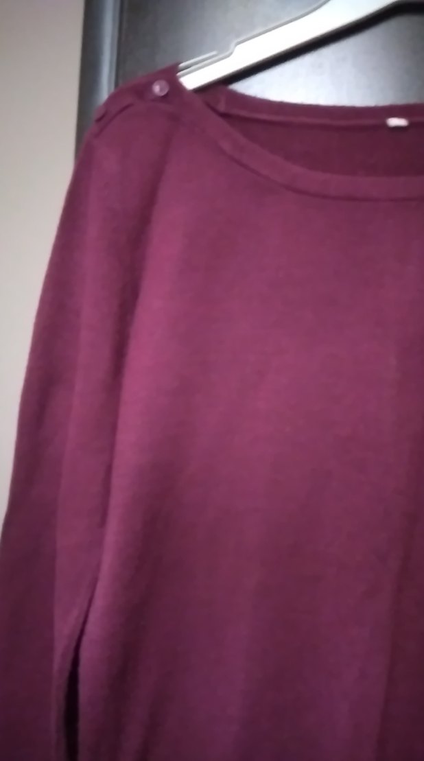 Bordo Kadın Uzun Kollu  kazak - Görsel 2