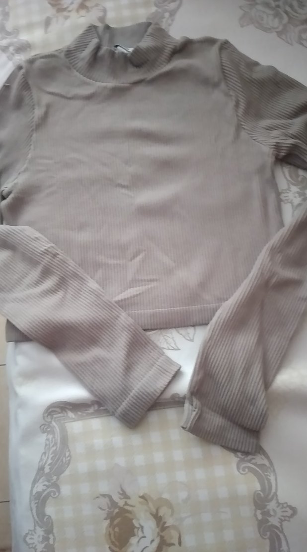 Bej Balıkçı Yaka Kadın Triko - Görsel 2