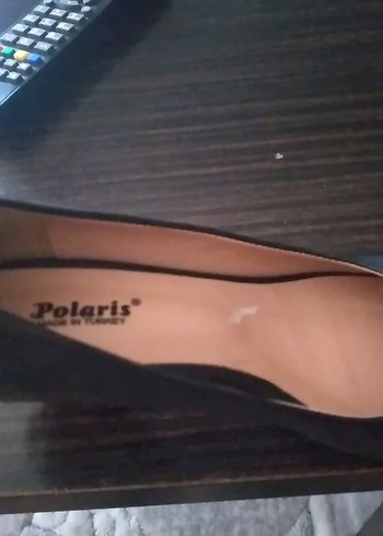 Siyah Kadın az topuklu AYAKKABI - Görsel 3