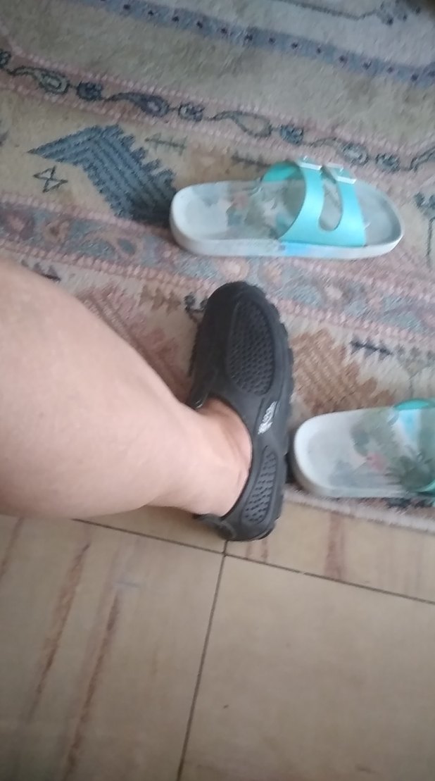 Erkek Siyah Spor Su Ayakkabısı Velcro - Görsel 5