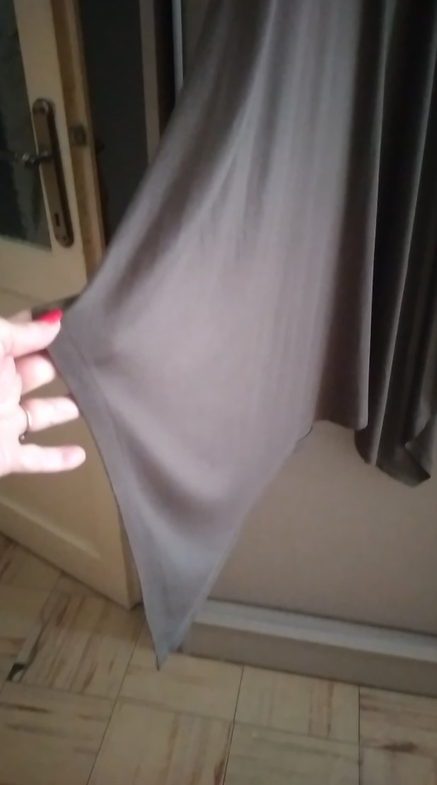 Dantel Detaylı  Yaka  yuvaak  uzun elbise  8 - Görsel 4