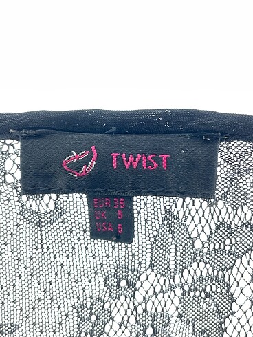 36 Beden siyah Renk Twist Kısa Elbise %70 İndirimli.