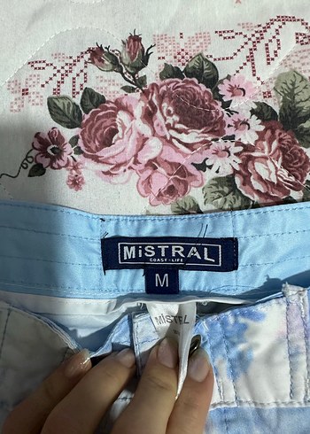 Düğmeli Mavi Batik Desenli Erkek Mayo Şortu - Görsel 3