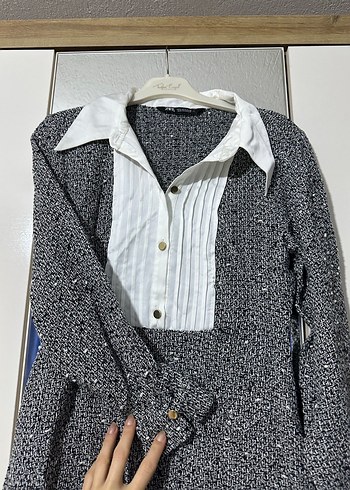 Zara tüvit elbise - Görsel 4