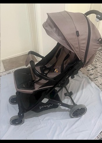 Bej Gri Bebek Arabası - Görsel 6