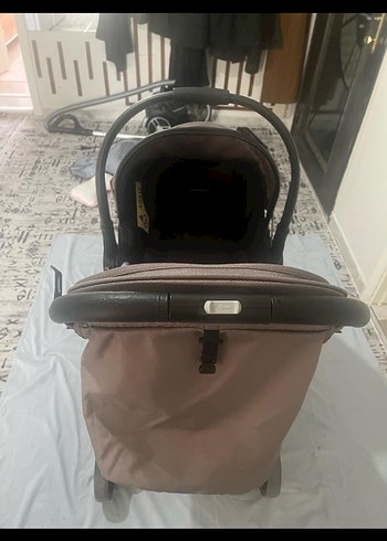 Bej Gri Bebek Arabası - Görsel 4