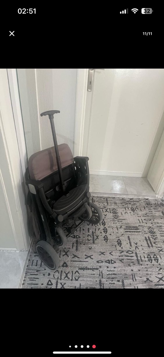 Bej Gri Bebek Arabası - Görsel 2