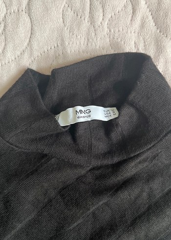 Siyah Balıkçı Yaka Uzun Kollu Triko Elbise - Görsel 3