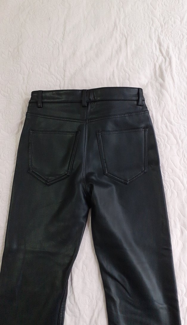 pull&bear Deri Kadın Skinny Pantolon - Görsel 5