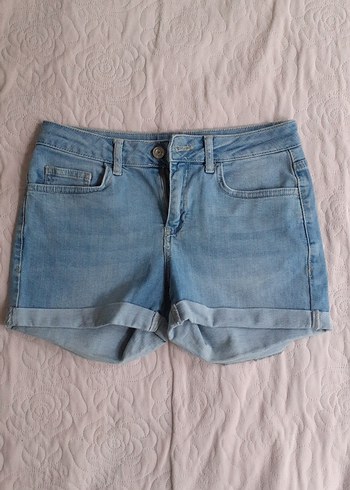 lcw düşük bel denim şort - Görsel 2
