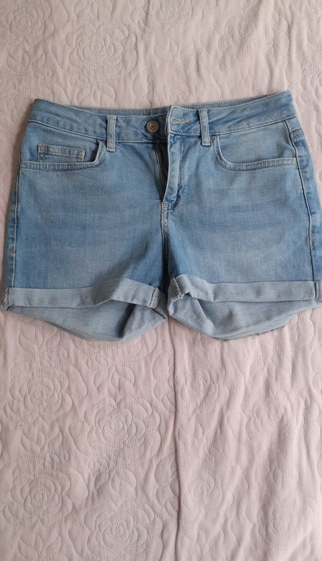 lcw düşük bel denim şort - Görsel 3