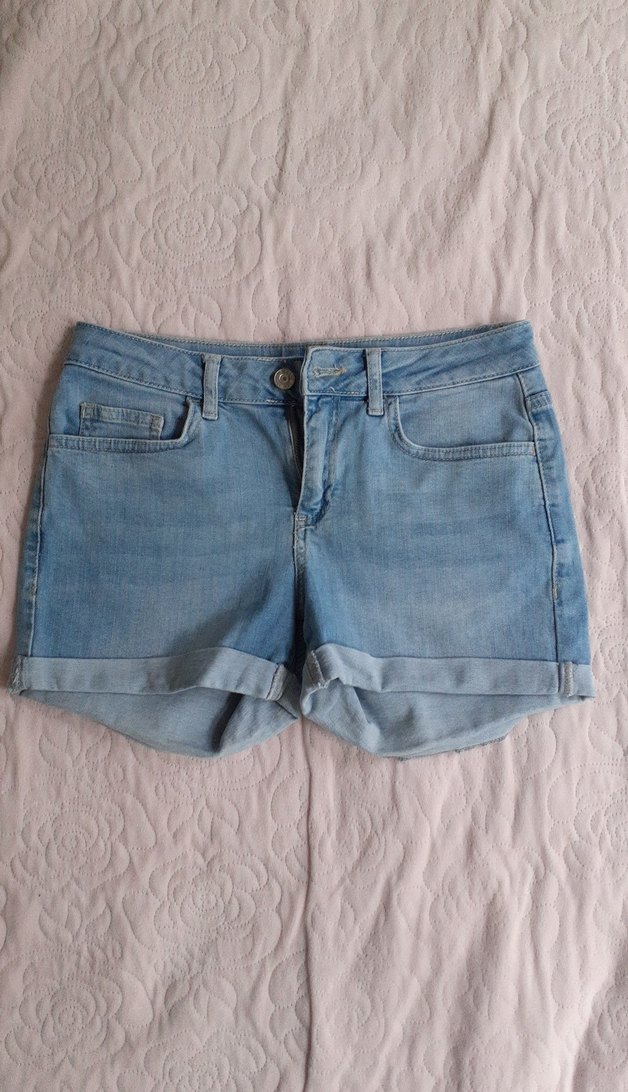 lcw düşük bel denim şort - Görsel 2