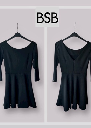 BSB Siyah Uzun Kollu Elbise