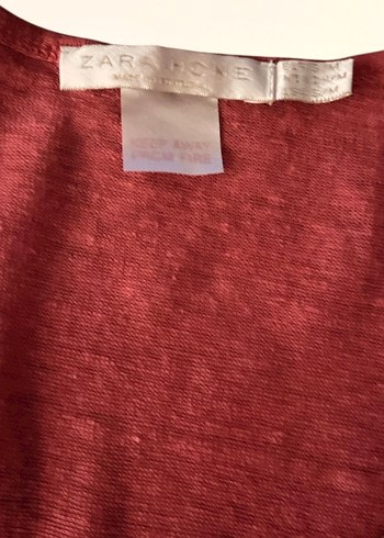 m Beden kırmızı Renk Zara Home Narçiçeği Rengi Üst