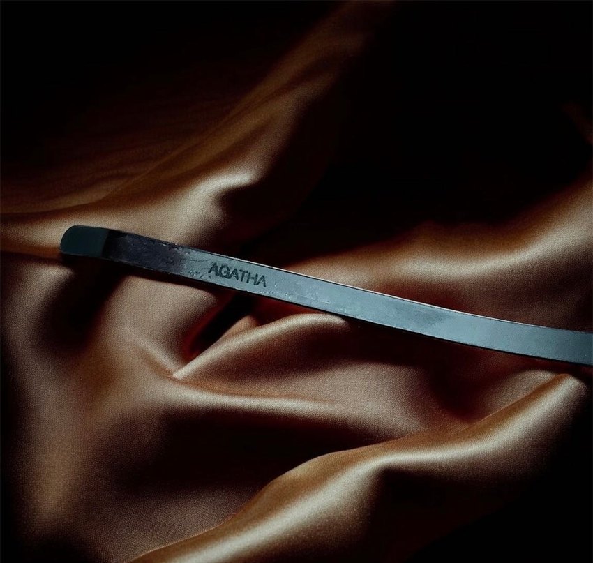 Orjinal Agatha Metal Fiyonklu Taç - Görsel 3