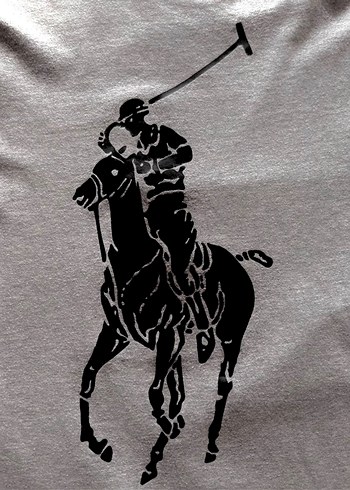 Gri Baskılı Kısa Kollu Erkek Orjinal Polo Ralph Lauren Tişört - Görsel 2