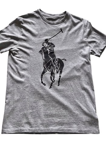 Gri Baskılı Kısa Kollu Erkek Orjinal Polo Ralph Lauren Tişört - Görsel 6