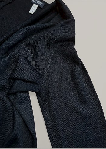 Armani Jeans Siyah Fermuarlı V Yaka Kadın Hırka - Görsel 8