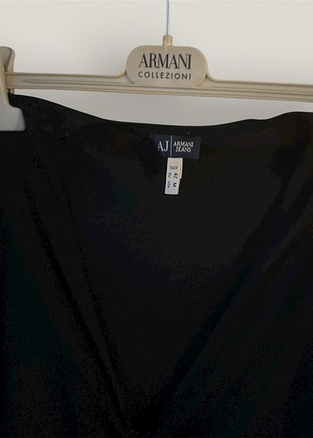 Armani Jeans Siyah Fermuarlı V Yaka Kadın Hırka - Görsel 2