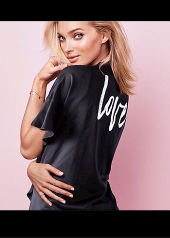 Victorias Secret Siyah Sabahlık - Görsel 5