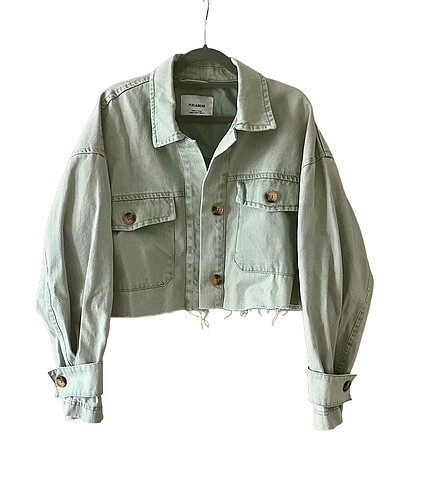 Pull & Bear Crop Denim Ceket