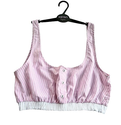 m Beden Koton Crop Pijama Üst
