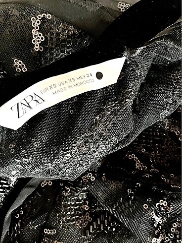 Zara Zara Pullu Payetli Yelekli Bluz