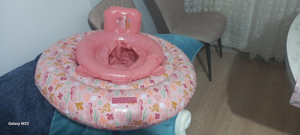 Pembe Çocuk Deniz ve Havuz Simidi - Görsel 2