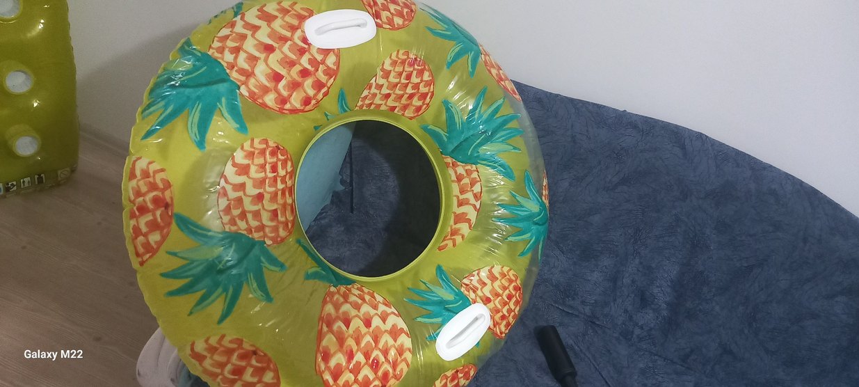 Renkli Ananas Desenli Şişme Deniz Simidi - Görsel 2