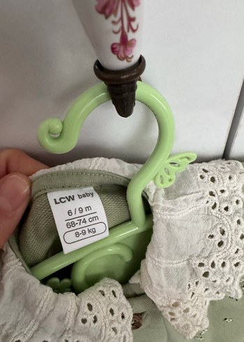 Nakışlı, Düğmeli, Uzun Kollu Kız Elbisesi - Görsel 4