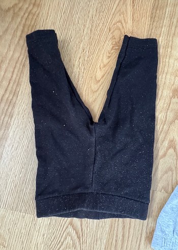 Gri Pamuklu Basic Kız Tayt - Görsel 5