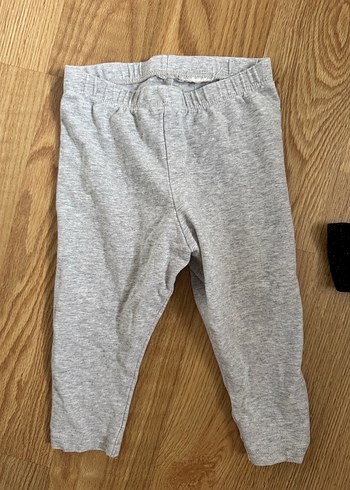 Gri Pamuklu Basic Kız Tayt - Görsel 6