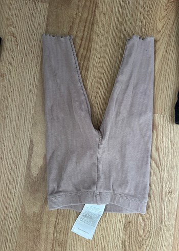 Gri Pamuklu Basic Kız Tayt - Görsel 4