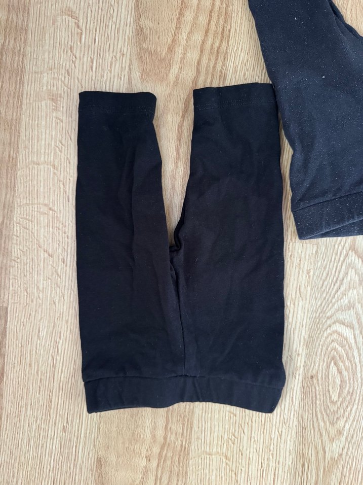 Gri Pamuklu Basic Kız Tayt - Görsel 3