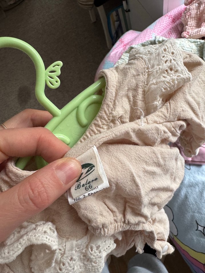 Nakışlı Dantelli Bebek Kız Tulum ve Şapka - Görsel 4