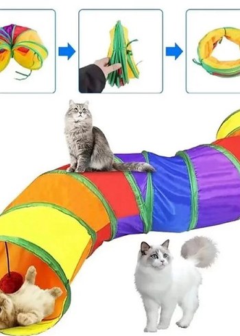 Renkli Kedi Oyun Tüneli %35 İndirimli - Görsel 2