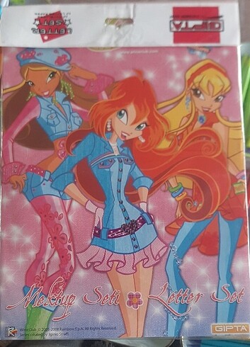 Winx sticker ve mektup zarf takimi