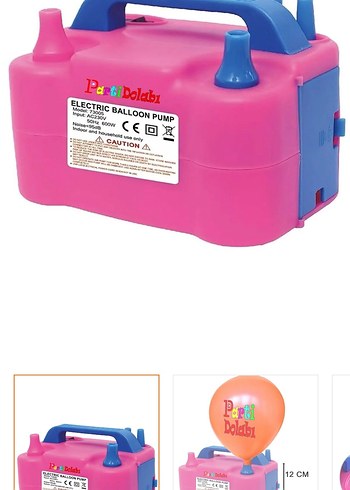 PaetDolabı Pembe Elektrikli Balon Pompası