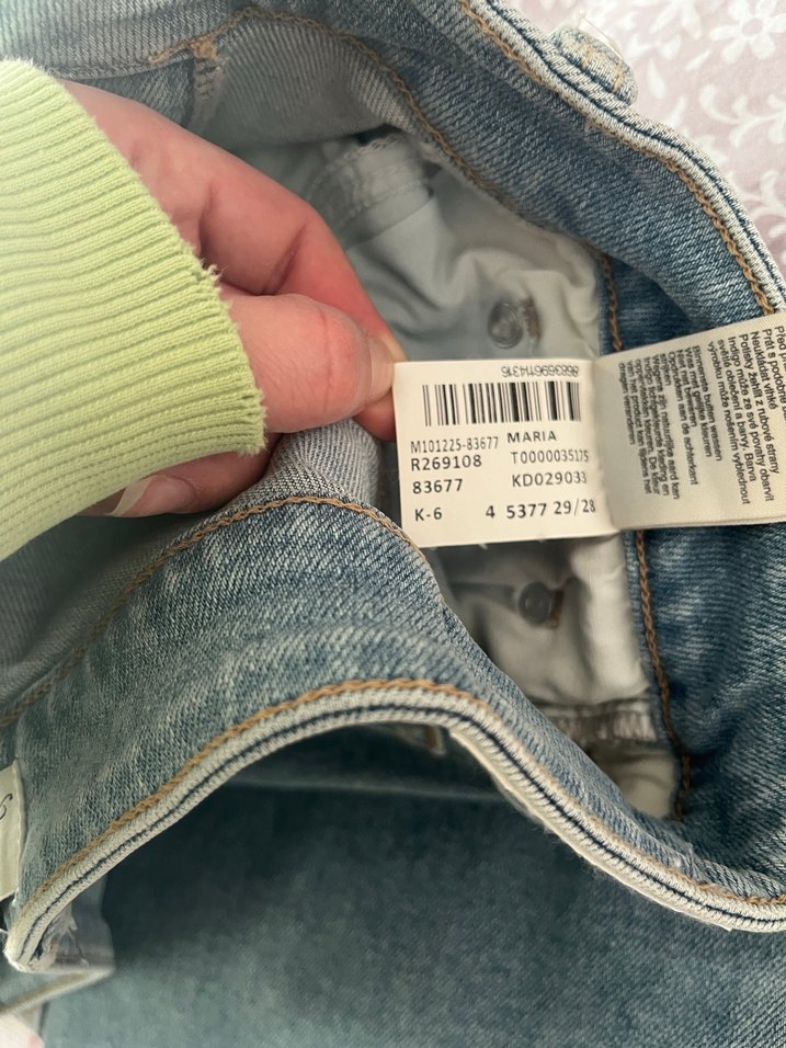 Gri Mavi Kadın Midi Boy Kot Pantolon - Görsel 5