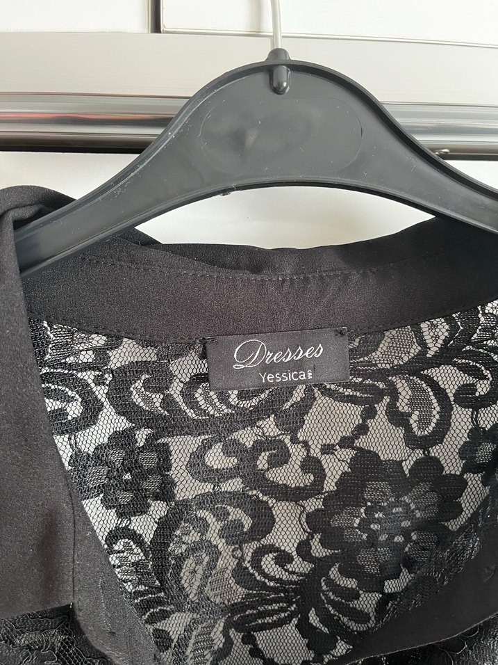 Dantel Detaylı Siyah Gotik Kadın Bluz - Görsel 4