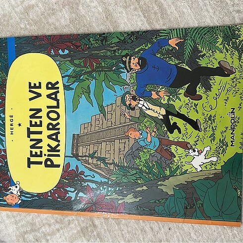 Tenten ve pikarolar kitabı temiz eksiksiz yırtıksız büyük boy